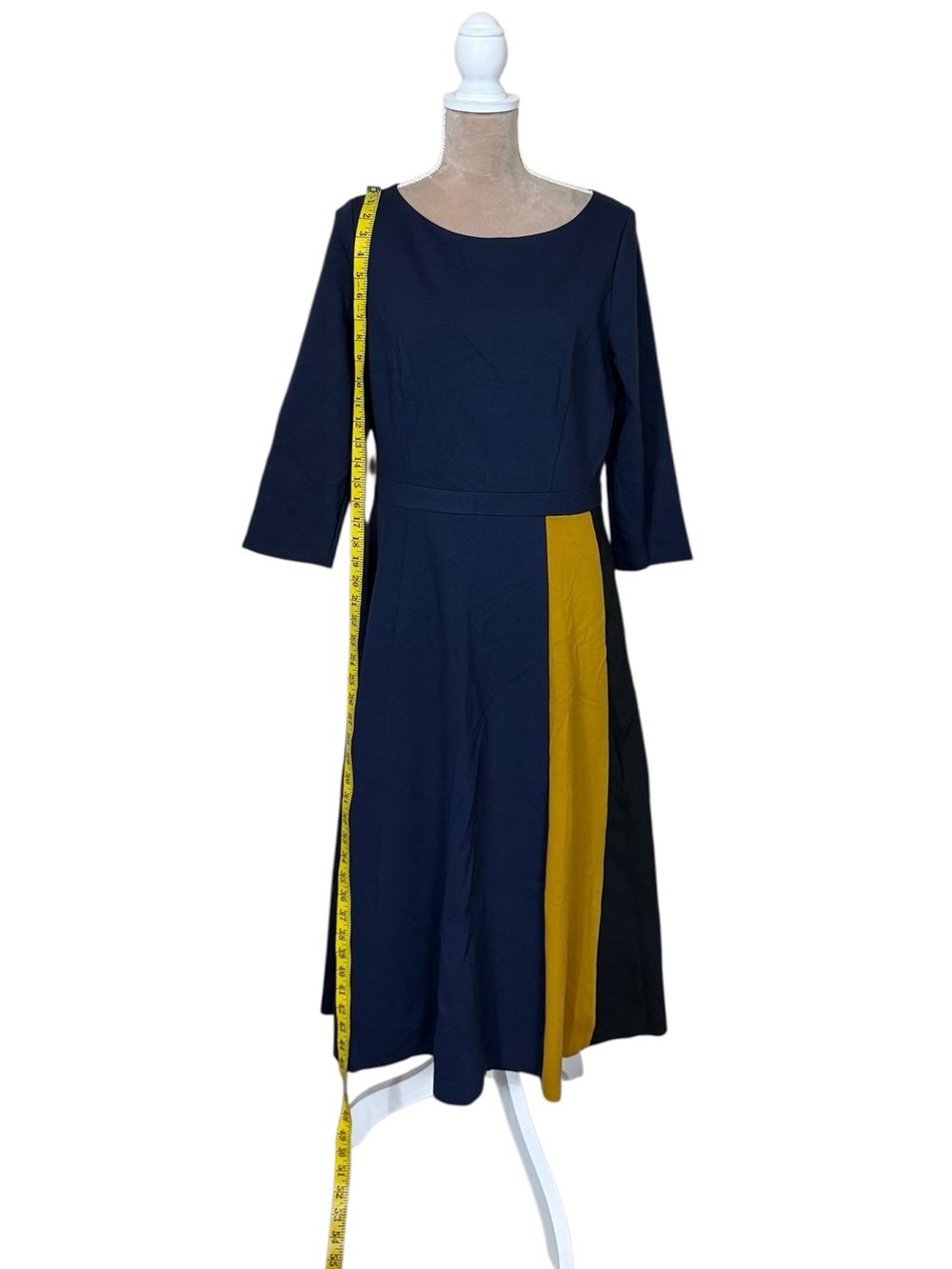 Boden “Claudia” Ponte Colorblock Midi Dress NWT - Picture 9 of 15